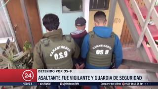 Cae solitario asaltante de bancos de la capital: Había trabajado como vigilante y guardia