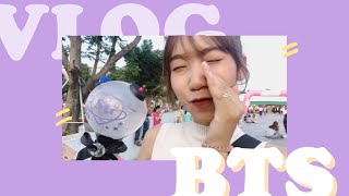 VLOG 🍑 D-1 ไปคอน #BTSLoveYourselfTourBKK จัดที่ราชมังคลาทั้งที กรี้ดให้คอแตกไปเลยจ้าาา | CHOIMEAN