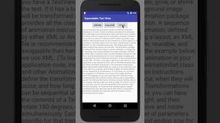 How to use Expandable Text View Android Library
