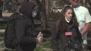 Riley Strain Search: Social media creators who found missing Missouri student's bank card speak at p