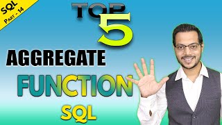 SQL Part 14 - TOP 5 Aggregate function in SQL | How to use Aggregate function in PostgreSQL