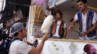 Turkish Ice Cream Tricks in Istanbul