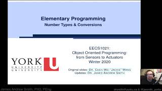 Class: Elementary Programming in Java -- Number types and conversions