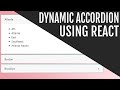 Create Dynamic Accordions in React | ReactBootstrap Axios