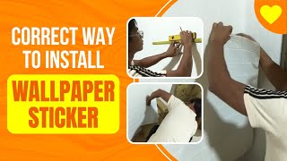 How to Install Wall Sticker by Yellow Heart 💛