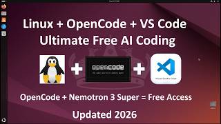 Ubuntu Linux FREE AI Coding Setup 💻 OpenCode + VS Code Guide