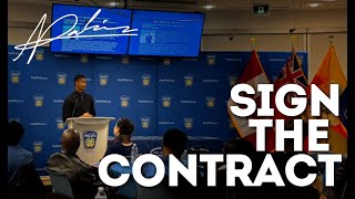 Aiden Parkins - Sign The Contract | 2024 Peel Regional Police Diversity Scholarship Ceremony