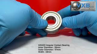 Comparison 20mm inner diameter  Angular Contact Bearing 4204ZZ vs Sealed Ball Bearings 6004-2RS