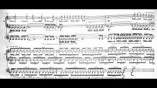 Iannis Xenakis - Dikhthas for Violin and Piano (1979) [Score-Video]