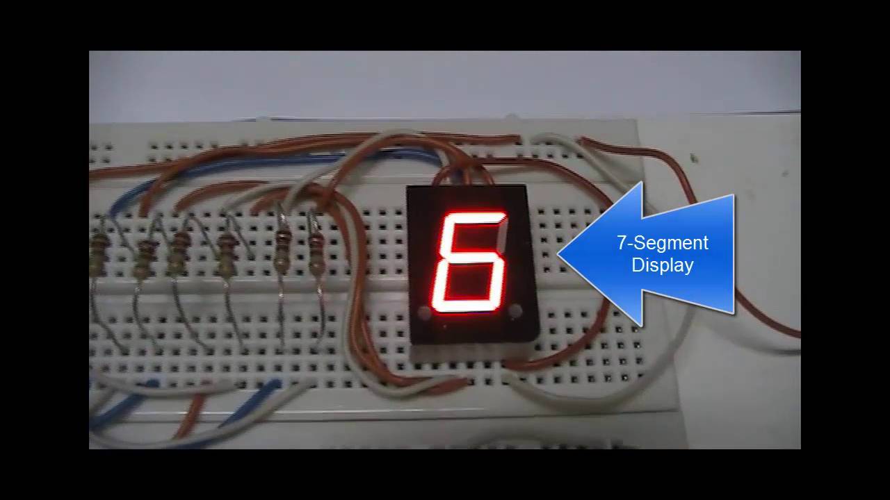 Practical 3: 7-Segment Counter Display (Single Digit) مشروع عداد احادى ...