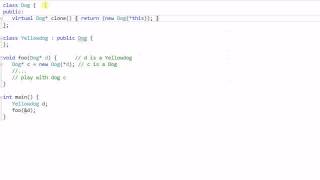Advanced C++: Virtual Constructor - Clone() Function