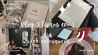 Lendo 3 livros em 1 DIA + Quase surtando 🤯