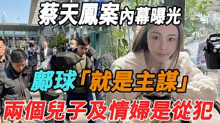 蔡天鳳案內幕曝光！鄺球就是主謀，兩個兒子及情婦是從犯！|蔡天鳳|方媛|郭富城|大牌8卦|