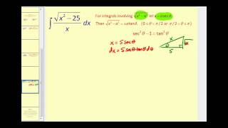 Integration Involving Trigonometric Substitution Part 3
