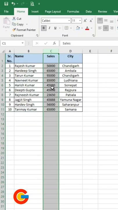 Как легко перемещать столбцы в Excel Учебник по Excel #shorts #excel