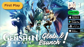 Genshin Impact (iOS, Android, PC, PS4) - Global Launch Gameplay