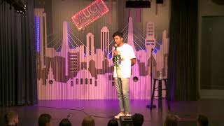 Racist heckler in Boston yells speak English! | Nimesh Patel | Stand Up Comedy