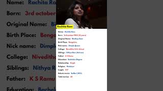 Rachita Ram Biography