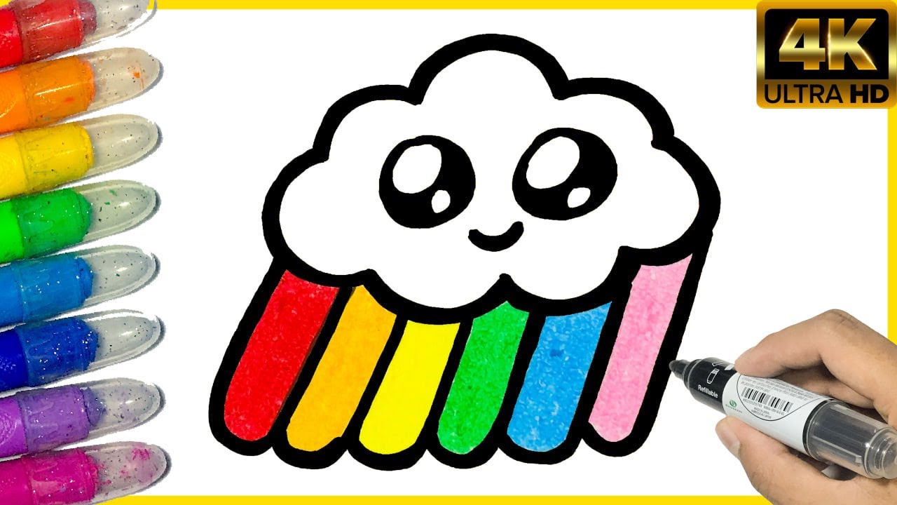 How To Draw A Cute Rainbow Any Draw Youtube