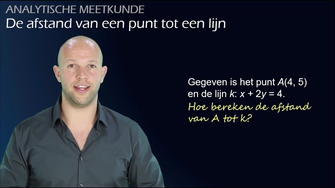 De Afstand Van Een Punt Tot Een Lijn - Analytische Meetkunde (havo/vwo ...