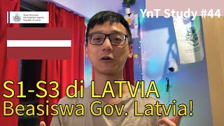 S1-S3 di LATVIA? Beasiswa PEMERINTAH LATVIA 2022 - Study #44