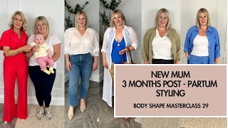 New Mum uk size 16. Body Shape Masterclass 29. Styling Larger Stomach \u0026 Boobs.