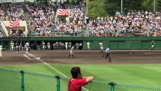 2017兵庫大会夏 決勝 神戸国際大付 対 明石商 1回裏 国際大付4番 猪田2ラン ホームラン