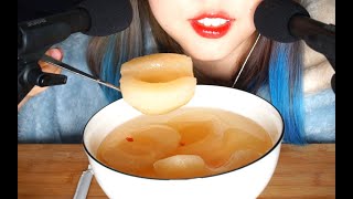 【ASMR】助眠音~ 帶枸杞的養生梨罐頭雖然不好吃，聲音還是棒的