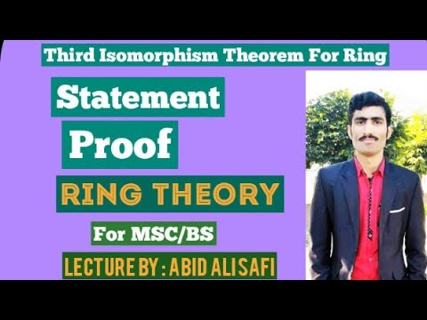 Third Isomorphism Theorem For Ring || Ring Theory By MATH POINT ACADEMY ...