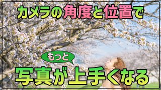 【初心者OK】誰でも出来るカメラの位置と角度で写真が上達する方法