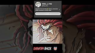 Yukiro demon back 👹#yujirohanma#yuji#demon#back#baki#shorts#youtubeshorts#trending#anime#fitness vid