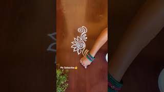 ముగ్గులు సింపుల్ సైడ్ బోర్డర్స్ #rangoli #muggulu #kolam#trending #explore #fyp #mncl #ytshorts #art