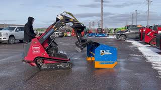 SnowFire Snow Plow on Toro Dingo TX-1300 Mini Track Loader