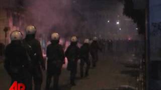 Raw Video: Massive Riots Cripple Greece's Cities