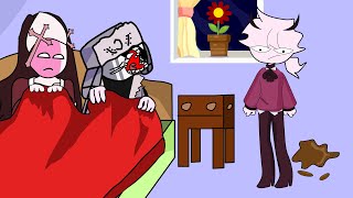 Can I sleep in your bed? Ruv x Sarv x Selever. FNF animation. Friday Night Funkin meme.