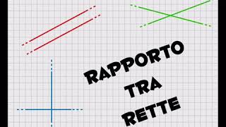 Semplici pillole di geometria:rapporto tra rette