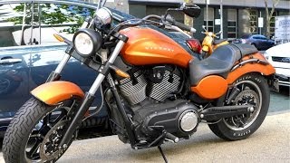 Victory Judge (2013 Made) American Muscle Cruiser Bike Suede Nuclear Sunset Orange Colour Australia