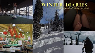 WINTER diaries: weekly vlog, recipes, workouts, skiing,  & resetting the house ❄️☕️🌲