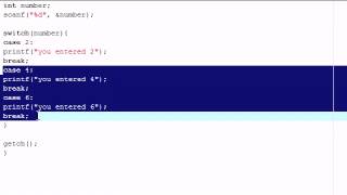 C Programming Tutorial 8 Switch Statement