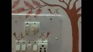 Switchboard painting2020/wall painting/wall art/easy switch board art,tree,bird painting/AMMA.THE