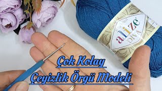 Dantel Gibi Zarif Tığ İşi örgü Modeli. Çok Kolay Çok Zarif Çeyizlik Yelek Modeli. #knitting #hurryup