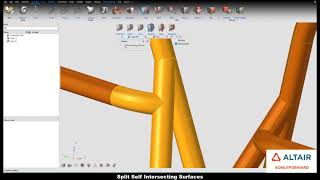 Learn HyperWorks Interface - GEOMETRY SPLIT SURFACES