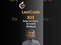 LeetCode#303 Range Sum Query - Immutable - Python