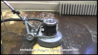 Diamabrush Hardwood tool in action