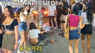 [4K 엄청 더운 날에 홍대 에선 무슨일이???😅😅😅]- 아무리 더운 날에도 홍대의 에너지를 막을 순 없네요 😎😎😎HONGDAE/SEOUL/KOREA/JUST WALK