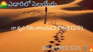 🏞️ఎడారిలో సెలయేర్లు Spiritual friendship tree ఆధ్యాత్మిక స్నేహ వృక్షం Voice GVS 🎙️🔥