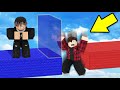 Using INVISIBLE BLOCKS To TROLL My BROTHER (Roblox Bedwars)