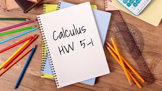 calculus | hw 5-1 | antiderivatives