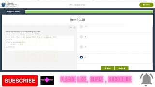 CISCO - PYTHON MODULE 3 TEST Answers ( PCAP - Programming essential in Python) #cisco #python