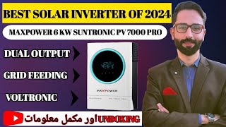 Maxpower suntronic pv 7000 pro | 6 kw hybrid solar inverter | Voltronic based inverter